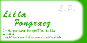 lilla pongracz business card